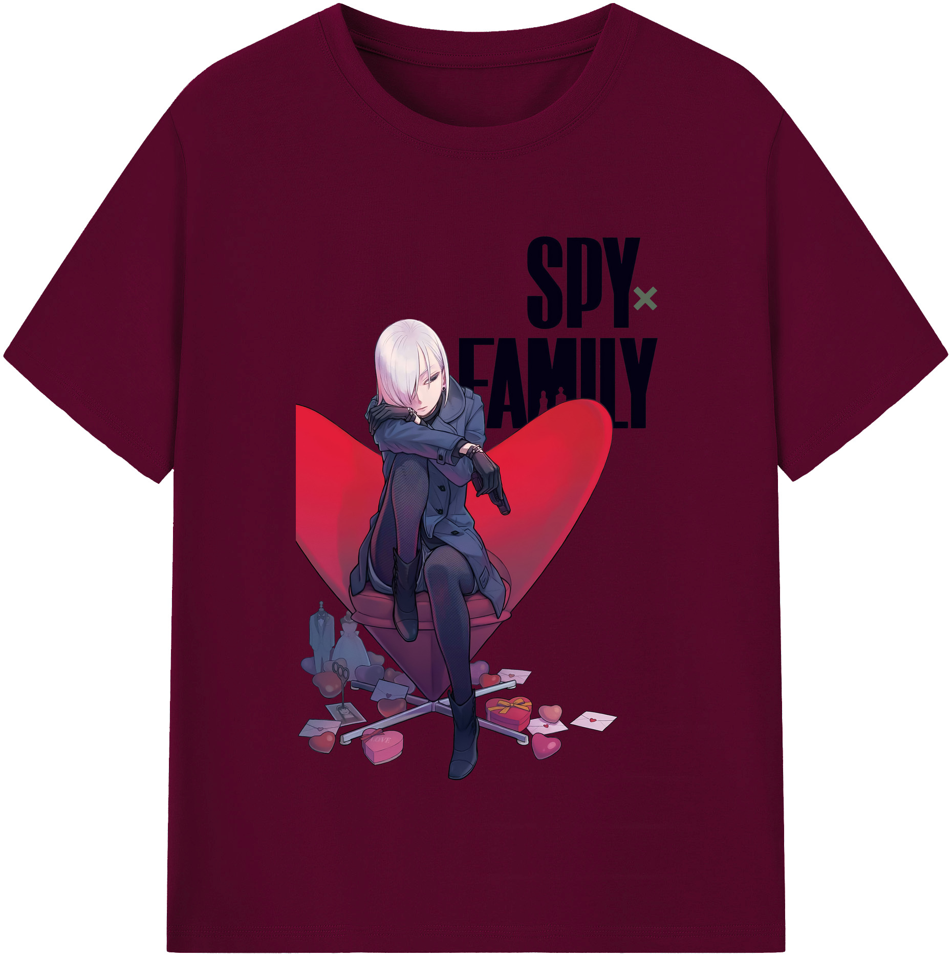 （画像用） SPY×FAMILY间谍家家酒 レディースカジュアルプリントTシャツ（綿100％）